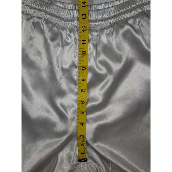 Nike 90s Super Rare Vintage America Satin Nylon Soccer Shorts White Black M - Picture 11 of 14